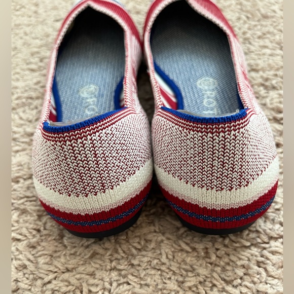 Rare Rothy’s Red Varsity Stripe Point - Picture 6 of 7